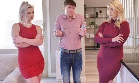 Подготавливает пышнозадую мамку к первому свиданию на своем молодом человеке.